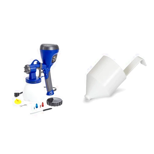 HomeRight C800971.A Super Finish Max HVLP Paint Sprayer, Spray Gun for Countless Painting Projects & C900205M Viscosity Paint Consistency Measuring Cup, White