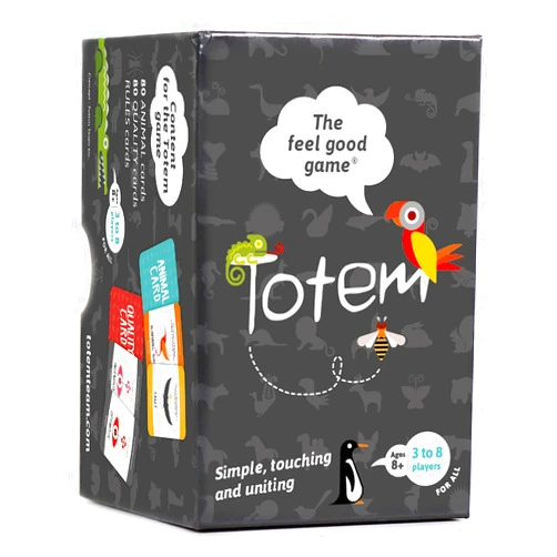 Totem the feel good game Totem: Self-Esteem & Family Bonding Game Ages 8+ - Therapy Games for Kids, Teens, Adults, Counselors - Team Building Games for Work - Group Therapy Conversation Cards for Mental Health