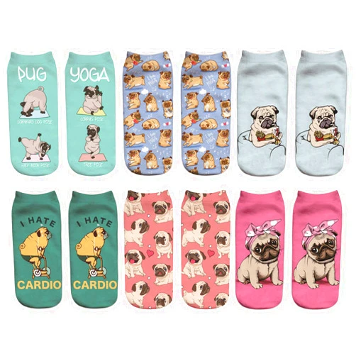 Benefeet Sox Womens Girls Funny Crazy Ankle Socks Fun Novelty 3D Print Pattern Silly Cute Socks Animal Food Socks
