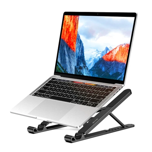 BESIGN LS01 Pro Ergonomic Laptop Stand, Plastic Laptop Riser, Portable and Adjustable Notebook Computer Holder Compatible with 10-15.6
