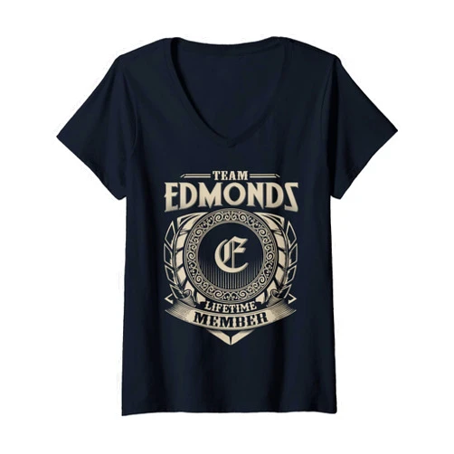 Funny Classic EDMONDS Family Vintage Tee Gift Womens Team EDMONDS Lifetime Member Vintage EDMONDS Family V-Neck T-Shirt