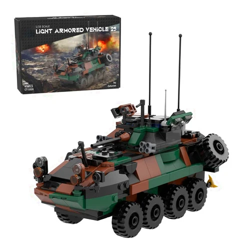 KAROYD Technic LAV-25 Infantry Fighting Building Kit, Tank Armored Series Building Blocks Set (476PCS)