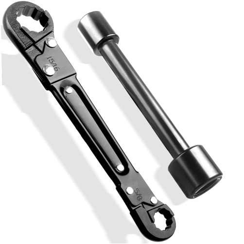Rumngsuy Plumbing Tools, Dual Kwik Tite Wrench Kit,Angle Stop Wrench, Plumbing Wrench. Professional Plumbing Toolset For Easy Angle Stop And Supply Nut Installation - Must-Have For Plumbers Plumbing Tool.