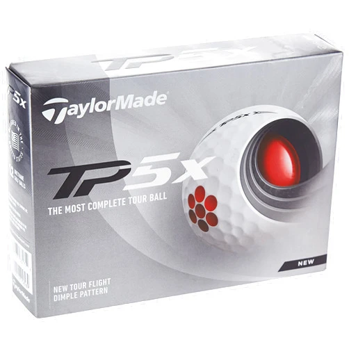 TaylorMade TP5 & TP5x Golf Balls (White, Yellow, Pix)