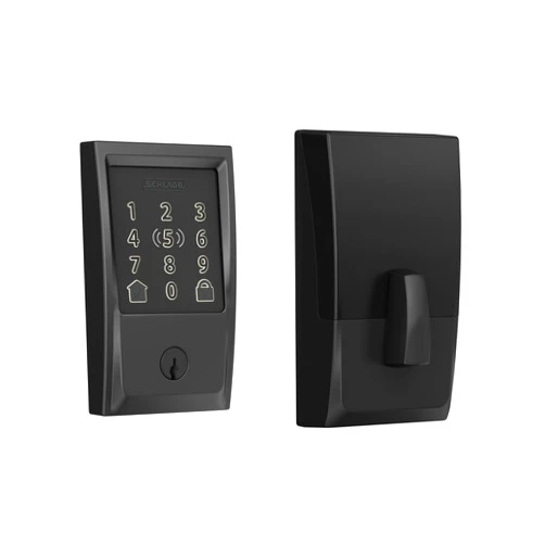 Schlage Encode Plus Smart Wi-Fi Lock for Front Door, Keyless Entry Deadbolt, Unlock with Apple Watch, Built-in WiFi and App Control, Easy Install, Alexa & Apple HomeKit Compatible, Matte Black