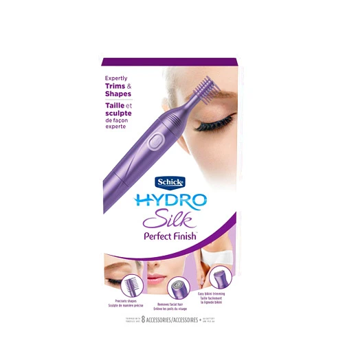 Schick Hydro Silk Perfect Finish Trimmer, 8-in-1 Grooming Kit for Women