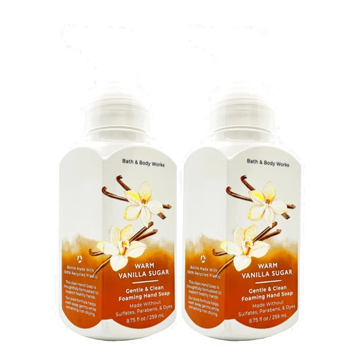 Bath & Body Works Bath and Body Works Gentle Foaming Hand Soap 8.75 Oz, 2 Pack (Warm Vanilla Sugar)