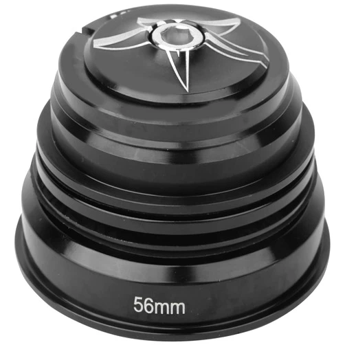 Keenso Headset, Universal 44mm-56MM High Strength Aluminium Alloy Front Fork Stem Headset Replacement Accessory for Most With 56mm Tube And 28.6mm Front Fork (Black