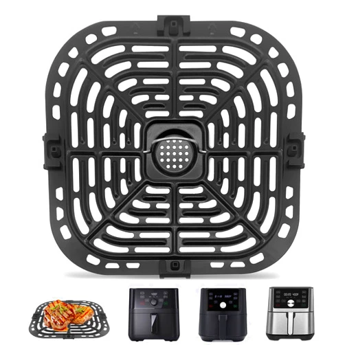 GWYXC Air Fryer Grill Plate for Instant Pot Vortex 6 in 1 6 QT Gourmia GAF735 6 QT Air Fryer, Air Fryer Accessories Replacement Parts Tray Grill Pan Crisper Plate Rack, Dishwasher Safe