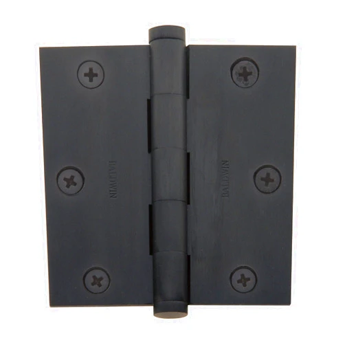 Baldwin 1035102I Square Mortise Hinge, Oil Rubbed Bronze