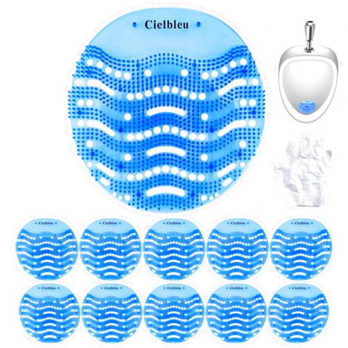 Cielbleu 10 Packs Urinal Screens Deodorizer, Urinal Cake Anti-Splash&Odor Freshener – Ideal for Schools, Bathrooms, Restrooms, Office (10PACK)