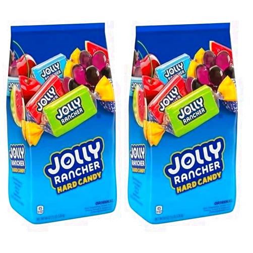 JOLLY RANCHER Assorted Fruit Flavored, Hard Candy Bulk Bag, 5 lb (360 Pieces) (Pack of 2)