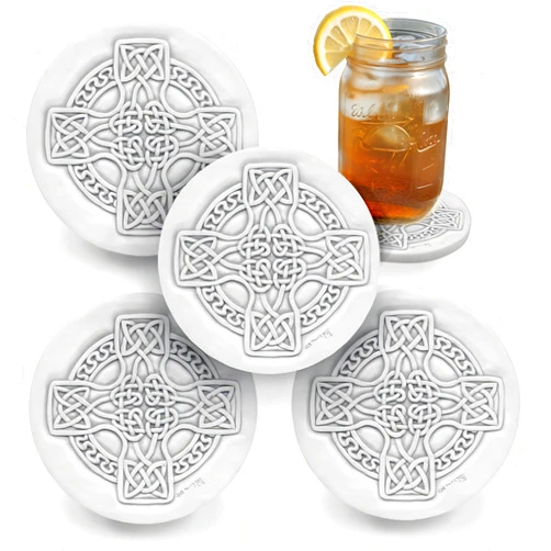 McCarter Coasters Celtic Cross Absorbent Drink Coasters (set of 4)