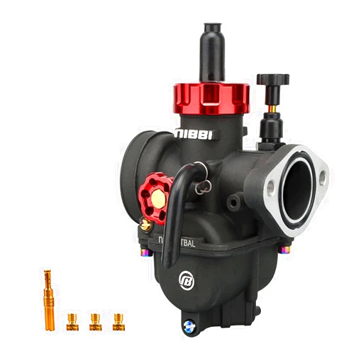 NIBBI Carburetor PE24mm, fit 140cc 150cc Flange Motorcycle Engine with Carb Jets - For Dirt Pit Bike Mini Bike Motocross CG125/CG150