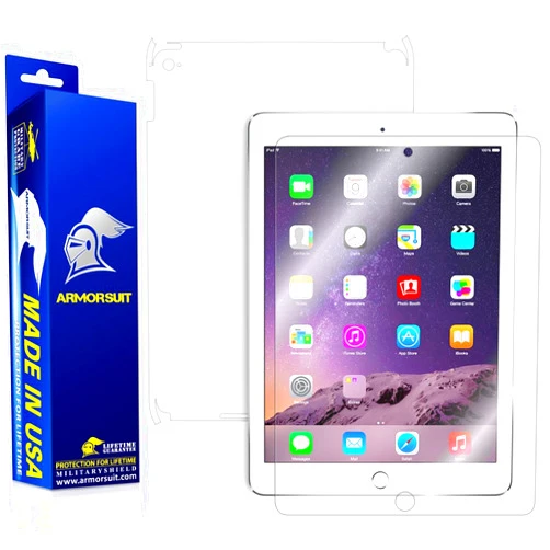 ArmorSuit MilitaryShield Full Body Skin Film + Screen Protector for Apple iPad Air 2 WiFi - Anti-Bubble HD Clear Film