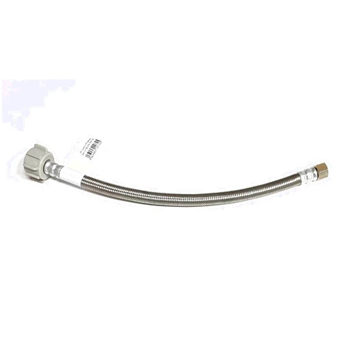 Shark Industrial Toilet Water Supply Connector Line Braided Stainless Steel, Toilet Supply Line - 3/8 Female Compression Thread x 7/8 Female Ballcock Thread (1, 12 inch)