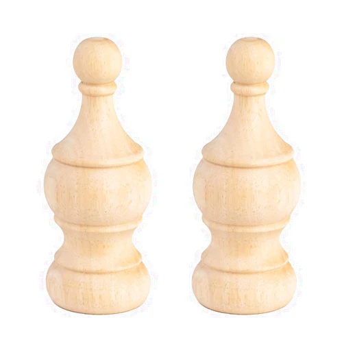 Crapapfert 2Pack Decorative Wood Finials 5.9