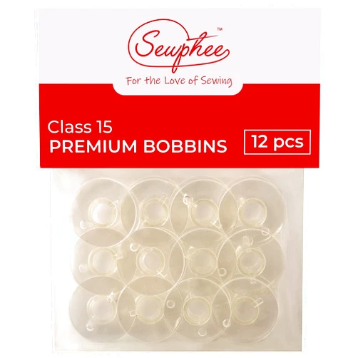 Sewphee 12pcs Premium Class 15 Bobbins – Fits Janome, Brother, Kenmore and Elna Sewing Machines by Sewphee