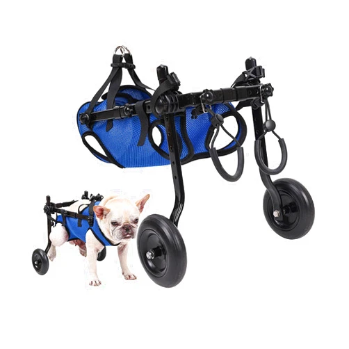 VIDECOR Adjustable Dog Wheelchair for Back Legs，Pet/Doggie Doggy Wheelchairs with Disabled Hind Legs Walking,M