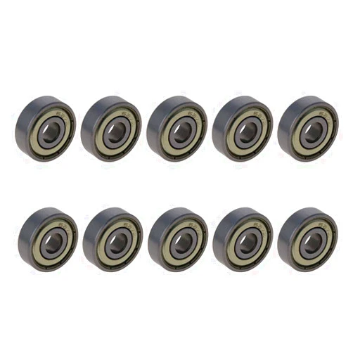 Othmro 10Pcs 627ZZ Deep Groove Ball Bearings, Double Steel Cover Shield Bearings, Carbon Steel Roller Guide Bearing 0.28x0.87x0.28inch for Scooters Dental Equipment Ship Rudder Shafts
