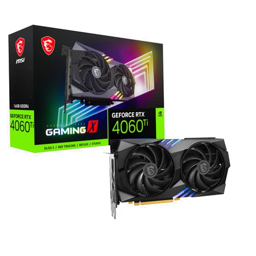 MSI Gaming GeForce RTX 4060 Ti 16GB GDRR6 Extreme Clock: 2655 MHz 128-Bit HDMI/DP Nvlink TORX Fan 4.0 Ada Lovelace Architecture Graphics Card (RTX 4060 Ti Gaming X 16G)