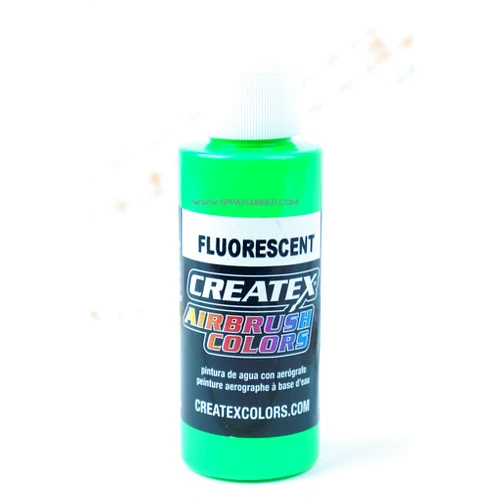 Airbrush Colors Createx 5404 Fluorescent Green 2oz. paint. by SprayGunner