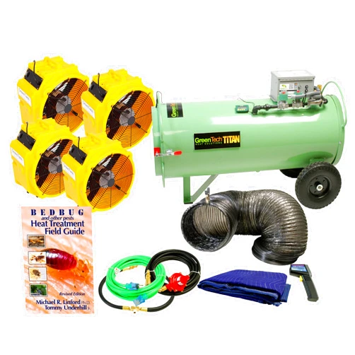 GREENTECH HEAT SOLUTIONS Titan 800 Direct Fired Portable Bed Bug Heater Package | Professional-Grade | Heat Treatment System and Equipment | Get Rid of Bugs | 990,000 BTU + 5000 CFM | Good for 4000 sq feet | Green