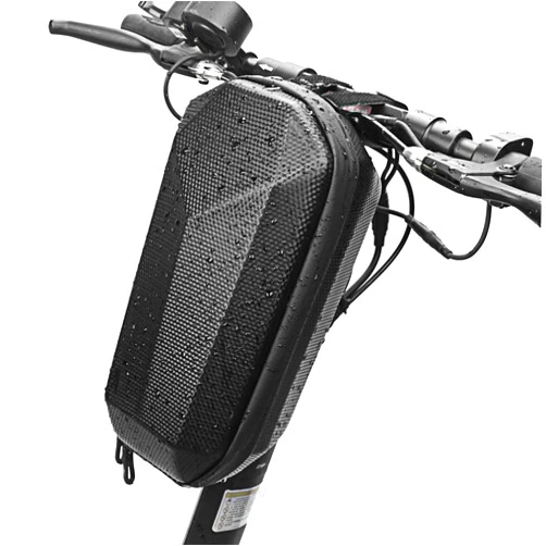 HUAXIAO 4L Bag Scooter Storage Bag, e-bike Bike Handlebar Bag, Front Hanging Bag for Xiaomi Mijia M365/M365 Pro/Segway ES1/ES2/ES3/Ninebot, for Carrying Charger Tools Repair Large Capacity EVA Hard Shell