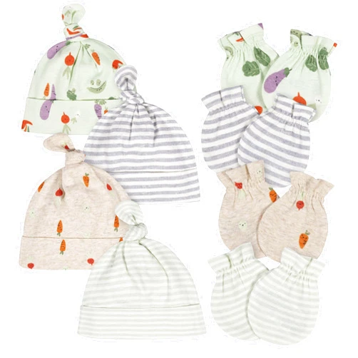 Gerber Baby Cap and Mitten Sets