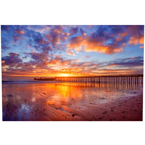 Posterazzi Collection Cement Ship Sunset Poster Print by John Gavrilis (18 x 12)
