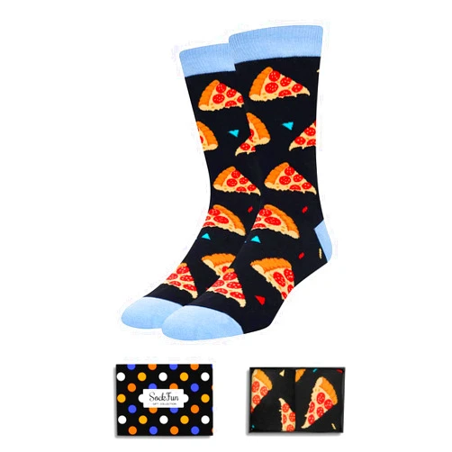 Sockfun Food Drink Gifts for Men - Pizza Taco Beer Socks, Taco Pizza Gifts for Teens