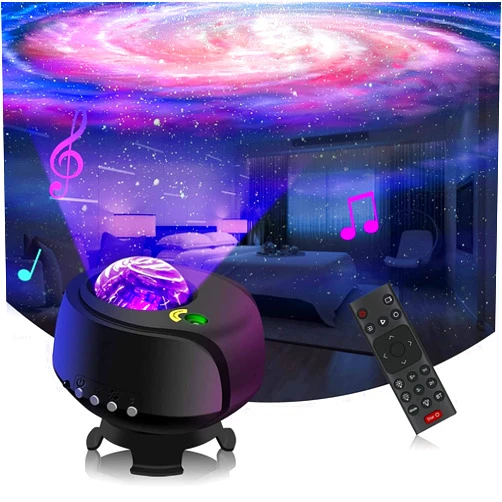 FLITI Larger Coverage Area Galaxy Lights Projector, Star Projector, with Changing Nebula and Galaxy Shapes Galaxy Night Light