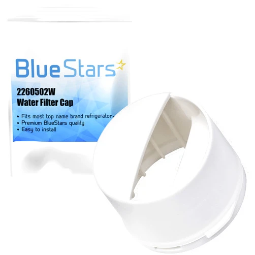 BlueStars WP2260518W 2260502W Refrigerator Water Filter Cap Replacement - Compatible with Whirlpool & Kenmore Refrigerators - Replaces 2260518W WP2260518WVP PS11739972