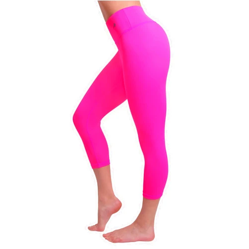 CompressionZ High Waisted Capri Compression Leggings for Women Tummy Control - Workout, Gym, Pilates, Travel, Yoga Pants