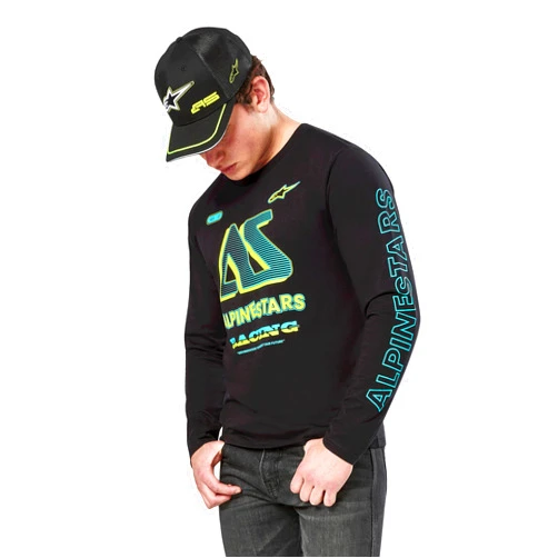 Alpinestars Ayess Csf Tee - Long Sleeve, Motorcycle Sportswear, Black, Size - XL