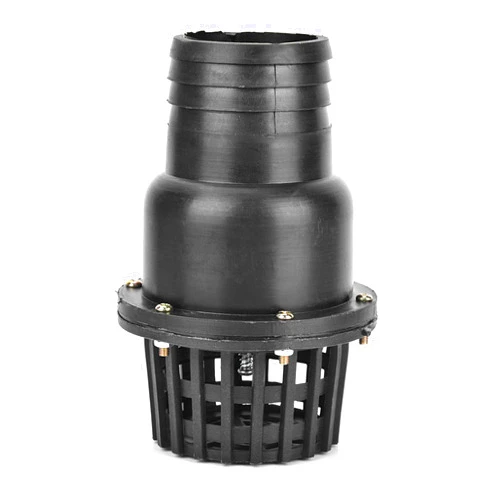 Garosa Durable 3 Inch Black PVC Foot Valve Low Pressure Flat Check Valve for Water Pumps and Fluid Systems