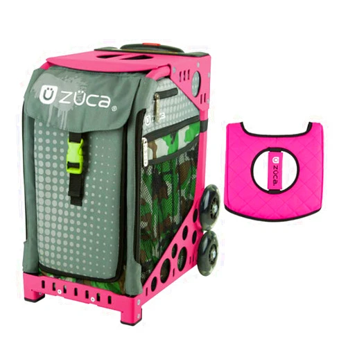 Z?CA INC Zuca Sport Bag - Paintball with Gift Black/Pink Seat Cover (Pink Frames)