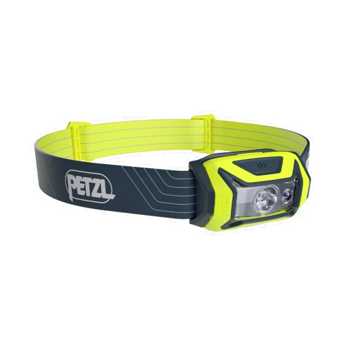 PETZL Tikka Headlamp - Compact 350 Lumen Light with Red Lighting, for Hiking, Climbing, Running, and Camping - Yellow