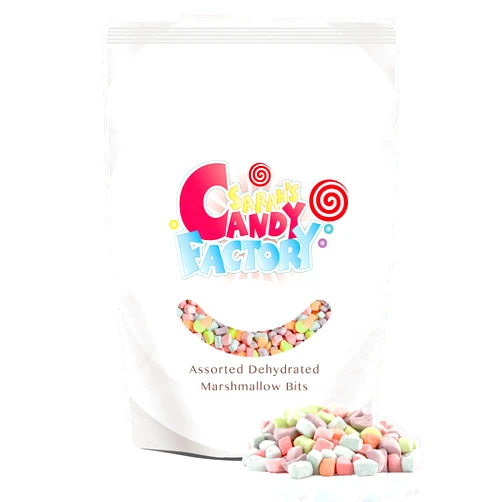 Sarah's Candy Factory, Sarahs Candy Factory Assorted Dehydrated Marshmallow Bits in Resealable Bag, 1lb