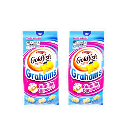 Goldfish Pepperidge Farm Goldfish Baked Whole Grain Graham Snacks 6.6oz, 2 Pack (Vanilla Cupcake)