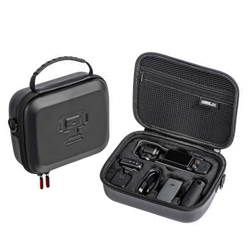 Gaekol Osmo Pocket 3 Carrying Case, Portable PU Leather Shoulder Bag Travel Case for DJI Osmo Pocket 3 Creator Combo Accessories