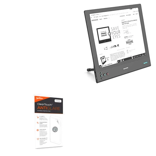 BoxWave Screen Protector Compatible with Dasung Paperlike E-Ink Monitor (13.3 in) - ClearTouch Anti-Glare (2-Pack), Anti-Fingerprint Matte Film Skin
