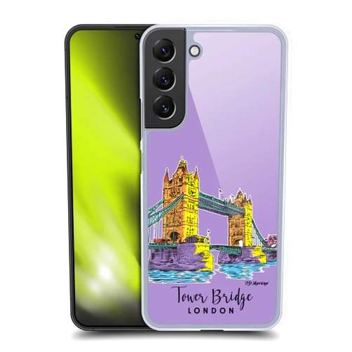 Head Case Designs Officially Licensed P.D. Moreno Tower Bridge London City Sketches Hard Back Case Compatible with Samsung Galaxy S22+ 5G