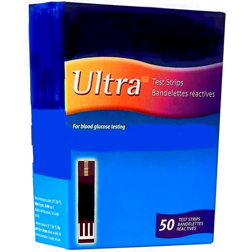 Generic 50 Count Strips Only for Ultra Glucometer