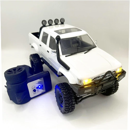 HLSFWDRIVE RC Rock Crawler RC Truck 4x4 WPL C64-1 RC Crawler Off Road 1/16 Remote Control Truck Proportional Throttle Steering RTR Upgraded Chassis Axle Mounted Servo Counter Rotating Gearbox for Adult