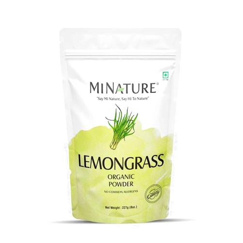 Minature Lemongrass Powder(Cymbopogon citratus) by mi Nature| USDA Organic | 227g(8oz) (0.5 lb) | Non-GMO, Vegan, Gluten Free | Used as a Kitchen Spice, Making Tea