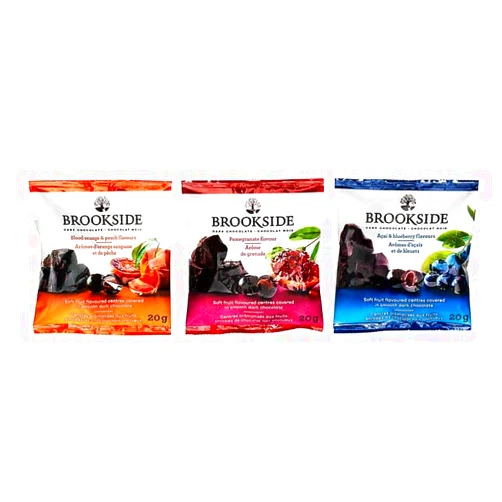 Brookside Dark Chocolate Covered Fruit (40 Count Variety Pack)z, 0.7 ounces