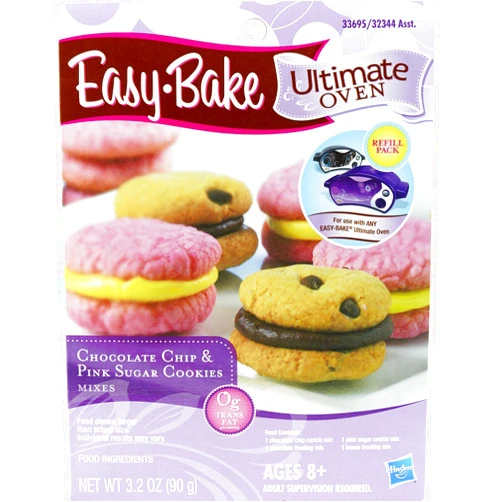 Easy Bake Ultimate Oven Chocolate Chip and Pink Sugar Cookies Refill Pack