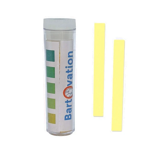 Bartovation Restaurant Quaternary Ammonium (QAC, Multi Quat) Sanitizer Test Paper, 0-500 ppm [Vial of 100 Paper Strips]