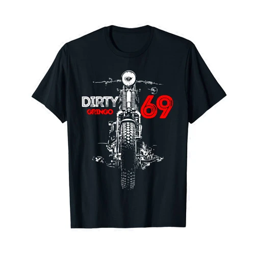 The Dirty Virgil Knowles Designs Motorcycle The Dirty Gringo 1969 Retro Rockabilly Springer T-Shirt